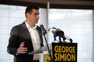 George Simion, candidatul mişcării unioniste la alegerile europarlamentare din 2019, promite sprijin românilor din Harghita şi Covasna