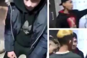 VIOLENȚĂ EXTREMĂ! Tânăr BĂTUT CRUNT şi umilit de alţi trei indivizi: „Azi nu mă duc acasă. Azi te toc”