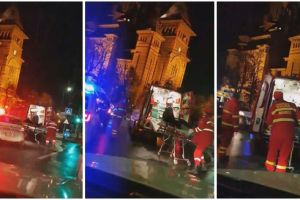 Femeie la spital după ce a fost lovită de maşină pe trecerea de pietoni, în centrul Timişoarei