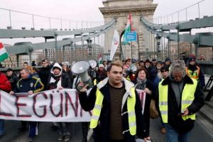 Protest la Budapesta