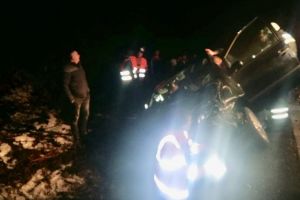 FOTO Accident grav cu patru victime pe Valea Oltului la Racoviţa