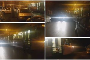 Tramvai blocat pe şine din cauza unei maşini parcate. Două garnituri au fost oprite în aceeaşi zi