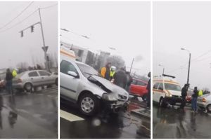 Accident cu o victimă din cauza unei şoferiţe care nu a acordat prioritate. Nu funcţionau semafoarele