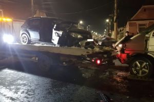 Judetul Brasov: Accident rutier grav intre doua autoturisme. O persoana, inconstienta
