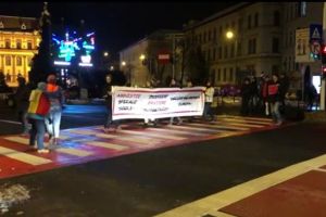 Braşovenii au ieşit în stradă împotriva lui Tudorel Toader