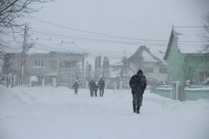 Ninsori, vânt şi polei în toată ţara, începând din această dimineaţă