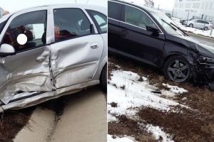 FOTO – Accident la intersecţia Drumul Hoţilor – DN7H. O femeie este rănită