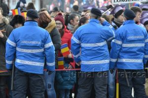 300 de jandarmi, pregătiţi să asigure ordinea şi liniştea publică pe 24 ianuarie