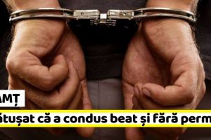 NEAMȚ: La 61 de ani, încătuşat pentru că a condus beat şi fără permis