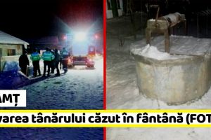 NEAMȚ: Salvarea tânărului căzut în fântână (FOTO)