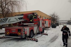 Pompierii din Odorheiu Secuiesc, antrenament la fabrica de textile