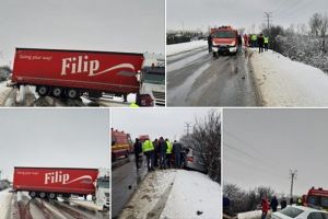 NEWS ALERT: Drumul Arad – Curtici, BLOCAT în urma unui GRAV ACCIDENT rutier (GALERIE FOTO)