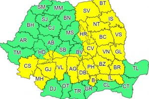Cod galben de vreme rea pentru toată Moldova