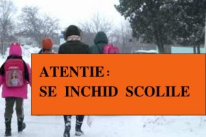 Şcolile din Braşov, închise vineri