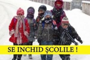 Toate şcolile, închise până luni!