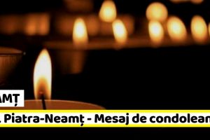 NEAMȚ: Organizaţia PNL Piatra-Neamţ – Mesaj de condoleanţe