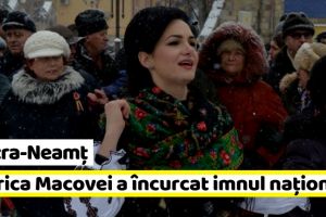 Piatra-Neamţ: Viorica Macovei a încurcat versurile şi strofele imnului naţional (VIDEO)