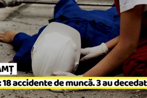 NEAMȚ: ITM – 18 accidente de muncă, 3 soldate cu deces