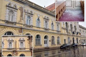 Medicină cu „bube”: Sediul Facultăţii de Medicină din Oradea se ruinează văzând cu ochii (FOTO)