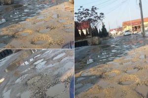 FOTO, ȘTIREA TA: Stradă din Alba Iulia, mai ”rea” ca în Evul Mediu
