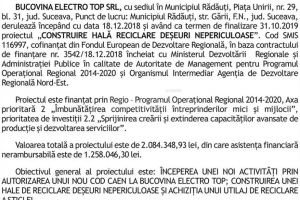ANUNŢ DE LANSARE A PROIECTULUI