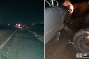 VIDEO, ȘTIREA TA: ”Drumul Iadului”: Mai mulţi şoferi au făcut pană pe DN 1, între Alba Iulia şi Sebeş, din cauză gropilor