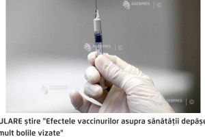 Cenzură in 2019? Agerpres a retras de pe site un articol despre efectele negative ale unor vaccinuri pe motiv de „inexactităţi”. În România nu există loc pentru dezbateri pe tema vaccinării