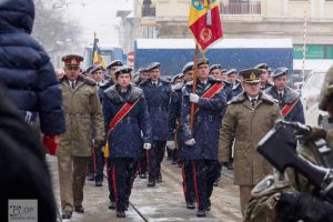 Elevi ai Colegiului Militar Câmpulung au defilat la Iaşi, cu prilejul Unirii Principatelor Române