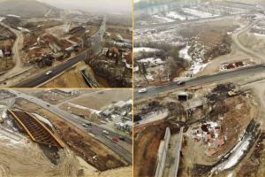 VIDEO. Autostrada A10, Sebeş-Turda, lotul 1: Se demolează vechiul pod peste DN1 de la Pârâul Iovului