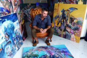 „Atelierul este pentru mine un altar” o declaraţie manifest a pictorului Liviu Mihai