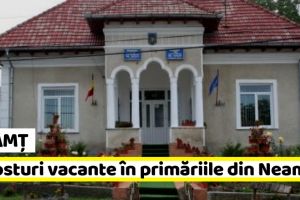 NEAMȚ: 3 posturi vacante în primăriile din Neamţ