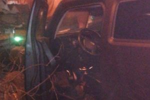 Accident în Corunca, s-a oprit într-o casă