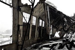 Clădire – simbol prăbuşită la Petrila