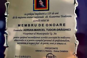 Viceprimarul Adrian Tudor, numit membru de onoare!