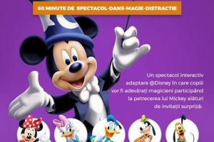 ”Mickey şi Magicianul”, spectacole interactive la Centrul Cultural Dacia