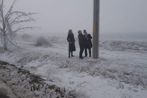 Bogdan Toader (CJ Prahova) si prefectul Madalina Lupea, in vizita de lucru in zonele din Prahova ramase fara curent