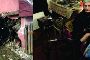 FOTO: Chetă pentru femeia din Corunca a cărei casă a fost distrusă de un Hummer!