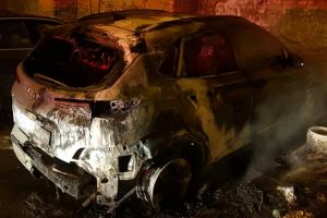 O maşină a ars complet în centrul Timişoarei