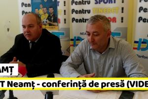 NEAMȚ: Direcţia Judeţeană pentru Sport şi Tineret – conferinţă de presă (VIDEO)