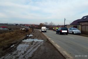 Accident rutier pe varinata de la Ovidiu. Victima este un copil. Au intervenit cadrele medicale