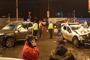 accident bucurestii noi laminorului, brigada rutiera accident politisti