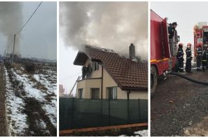 Incendiu la Moşniţa Nouă: acoperişul unei case a luat foc