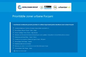 Banca Mondială vrea să ştie care sunt proiectele prioritare pentru Focşani: Stradă, spital sau stadion?