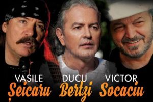 Vasile Şeicaru, Ducu Bertzi şi Victor Socaciu, în concert la Casa de Cultură a Sindicatelor ...