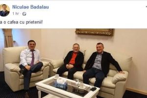 Bădălău publică o fotografie în care apare alături de Paul Stănescu, mazilit de conducerea PSD: „La o cafea, cu prietenii!”
