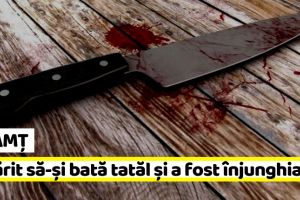 NEAMȚ: A sărit să-şi bată tatăl şi s-a ales cu un cuţit în piept