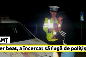 NEAMȚ: Șofer beat, a încercat să fugă de poliţişti dar s-a oprit într-o maşină