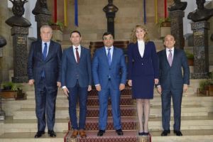 Ambasadorul statului Kuwait, intalnire de lucru la Ploiesti, cu presedintele CJ Prahova, Bogdan Toader si prefectul Madalina Lupea