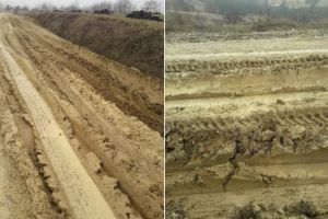 FOTO/ ȘTIREA TA: Drumuri ”de coşmar” într-o comună din Alba. Într-un sat localnicii sunt înghiţiţi de noroaie, în altul îşi rup maşinile