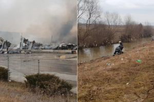 FOTO/VIDEO/ Incendiul de la Solina Alba Iulia – imagini TERIFIANTE de la locul dezastrului: Pompierii se luptă de 5 ore cu focul care a DISTRUS în totalitate clădirea. Pentru stingere se pompează apă din râul Ampoi